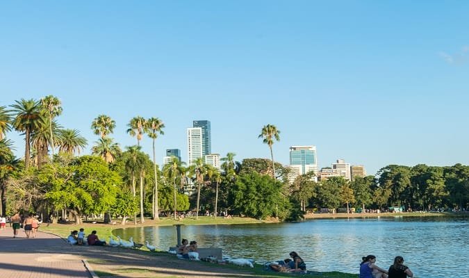 Caminhar pelos Bosques de Palermo
